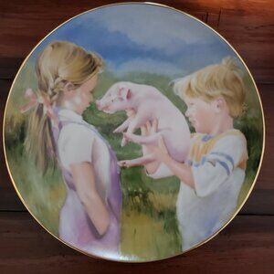 Hamilton "The Piglet" 7th Issue in "A Country Summer" Plate Collection 1987